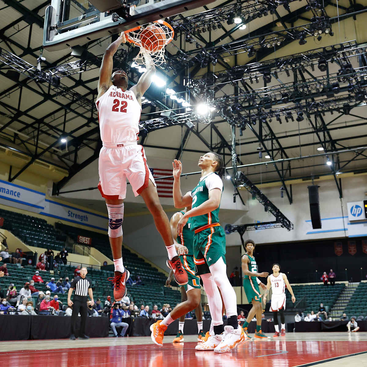 Second Half Surge Propels Alabama Basketball Past Miami 96 64 Sports Illustrated Alabama Crimson Tide News Analysis And More