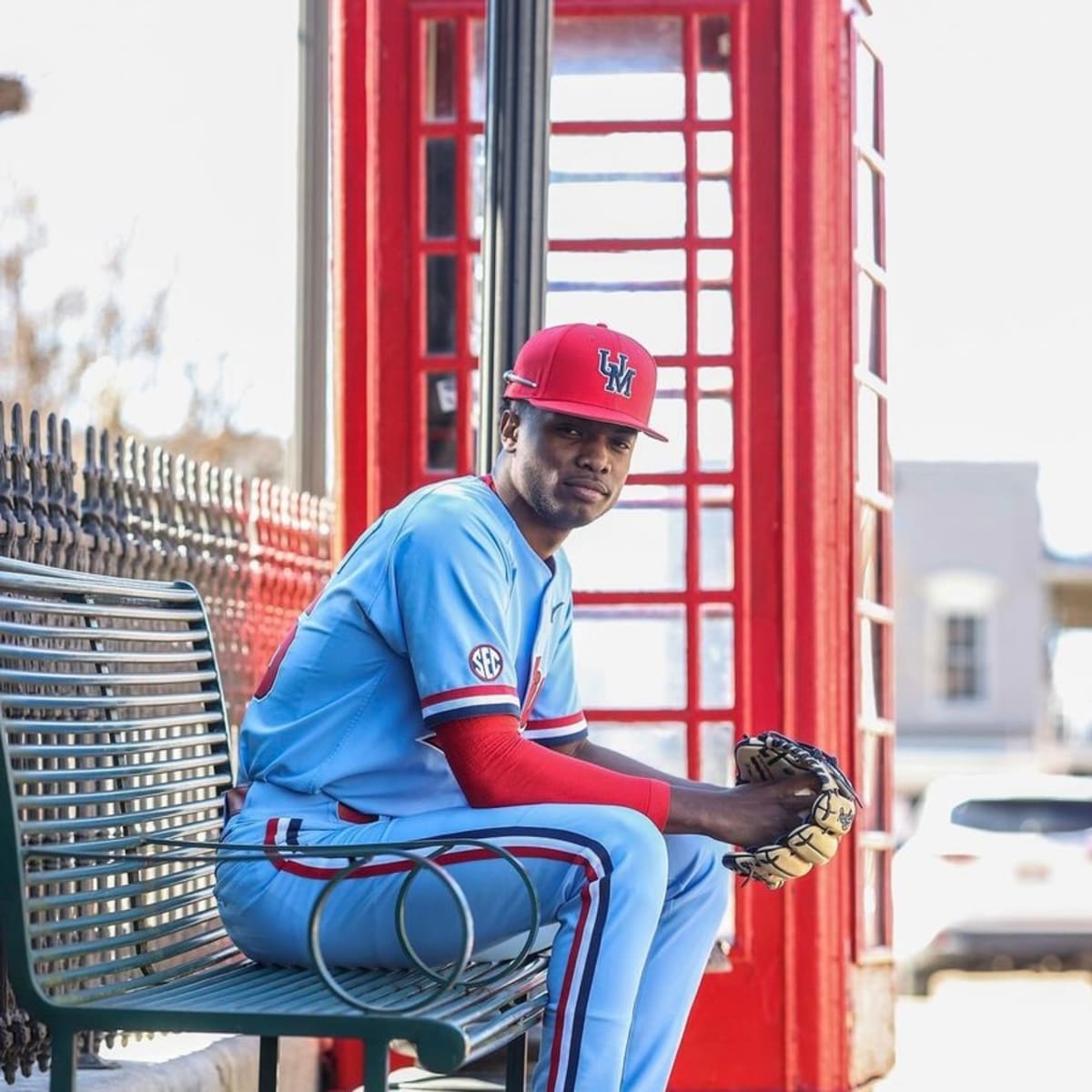 Ole Miss Baseball Holds Uniform Photoshoot on Oxford Square - The