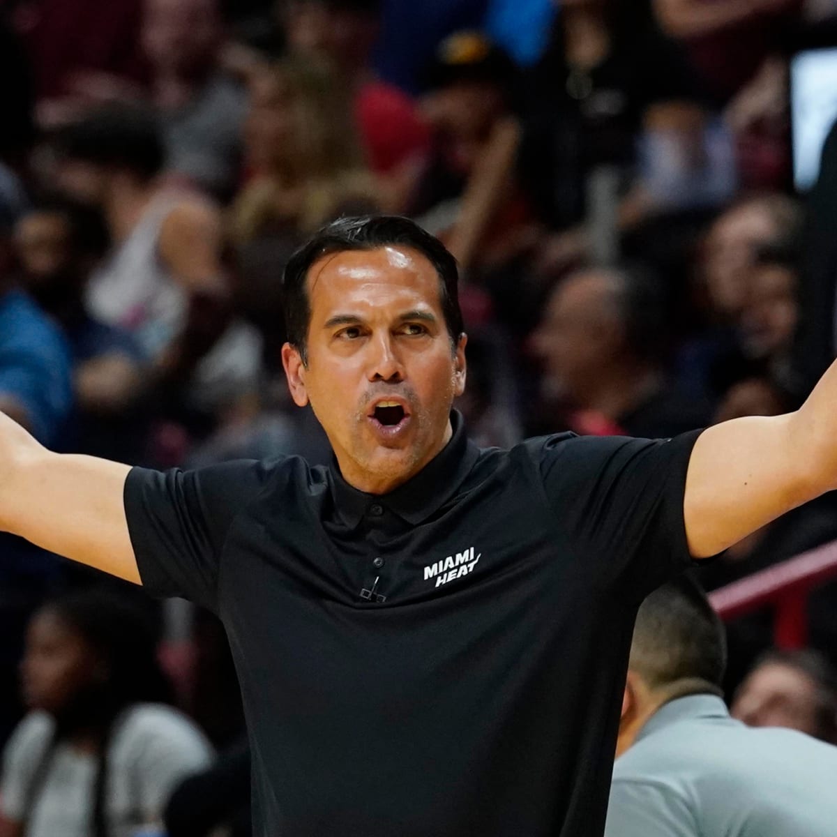 Heat's Jimmy Butler and Coach Erik Spoelstra Sideline Argument