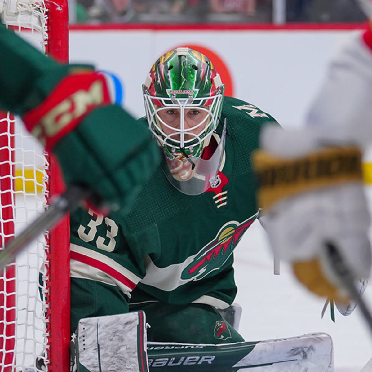 Talbot, Wild blank Vegas 3-0 as Fleury watches from bench