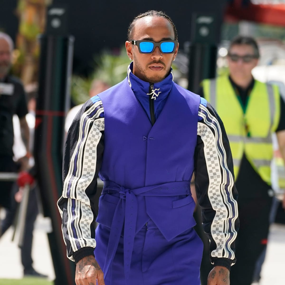 MRBLD on X: Lewis Hamilton wearing the Supreme/Louis Vuitton