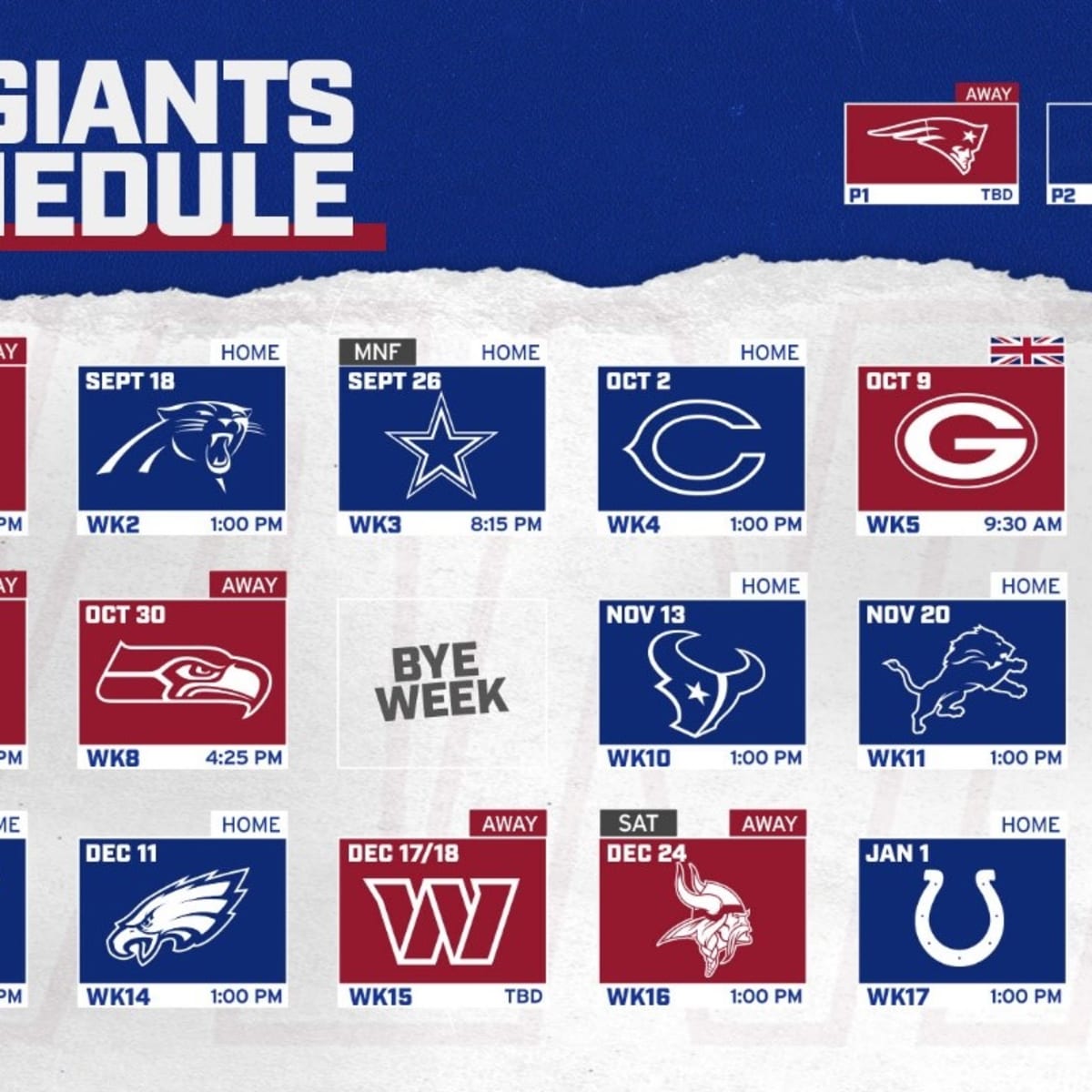 new york giants results