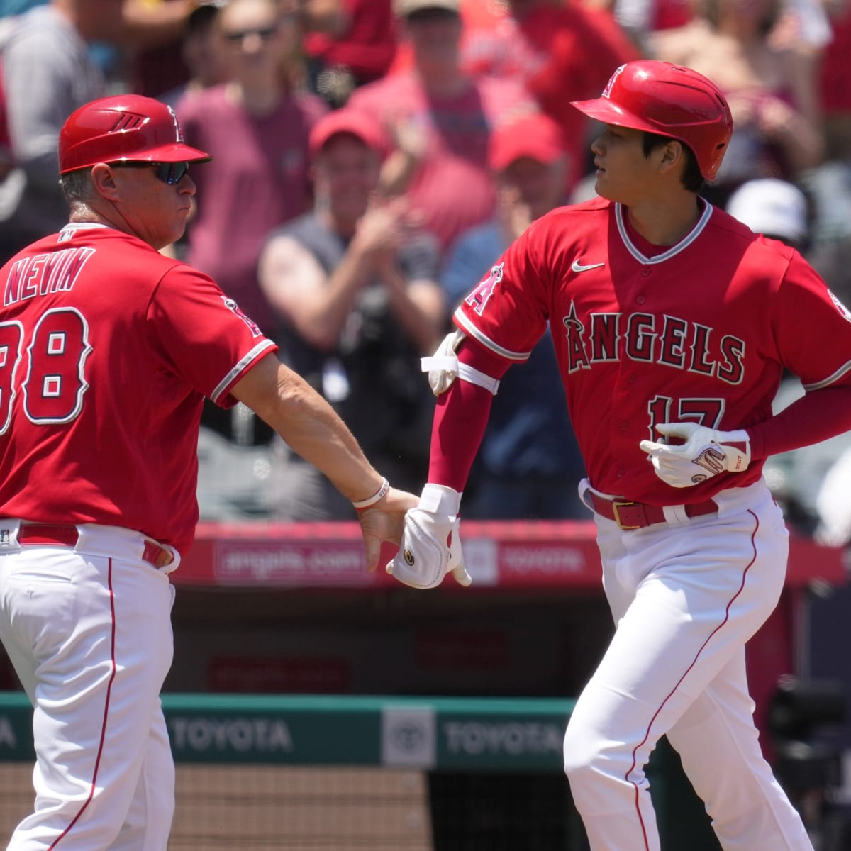 Los Angeles Angels All-Star Shohei Ohtani hits it out of the park