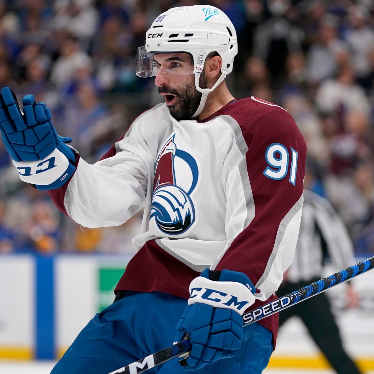 NHL Nazem Kadri records Hat Trick Colorado Avalanche St. Louis Blues -  Sports Illustrated