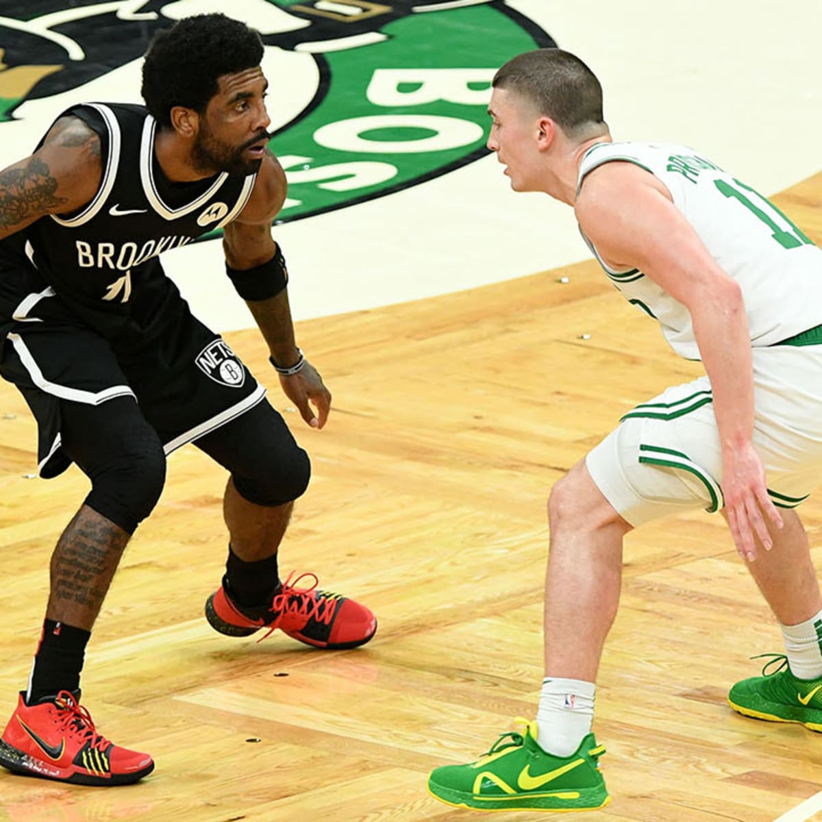 Kyrie Irving stepping on Celtics logo is not worth reaction from fans -  Sports Illustrated