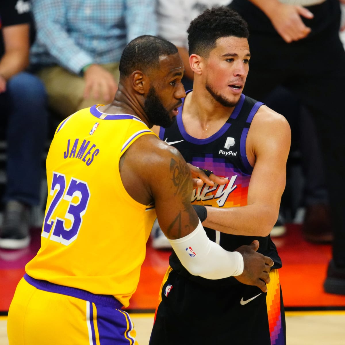 LeBron gifts Booker signed jersey as Suns eliminate Lakers