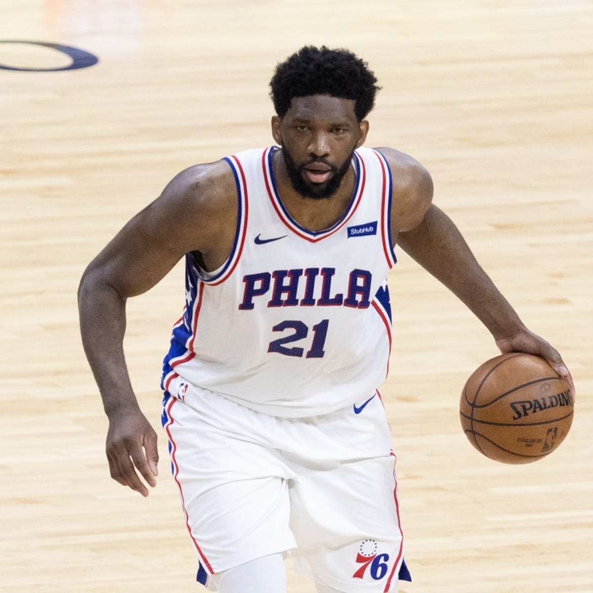Joel Embiid Philadelphia 76ers Game-Used #21 White Earned Jersey from  Game 6 of the Eastern Conference Semi-Finals vs. Toronto Raptors on May 9th  - Size 52+6