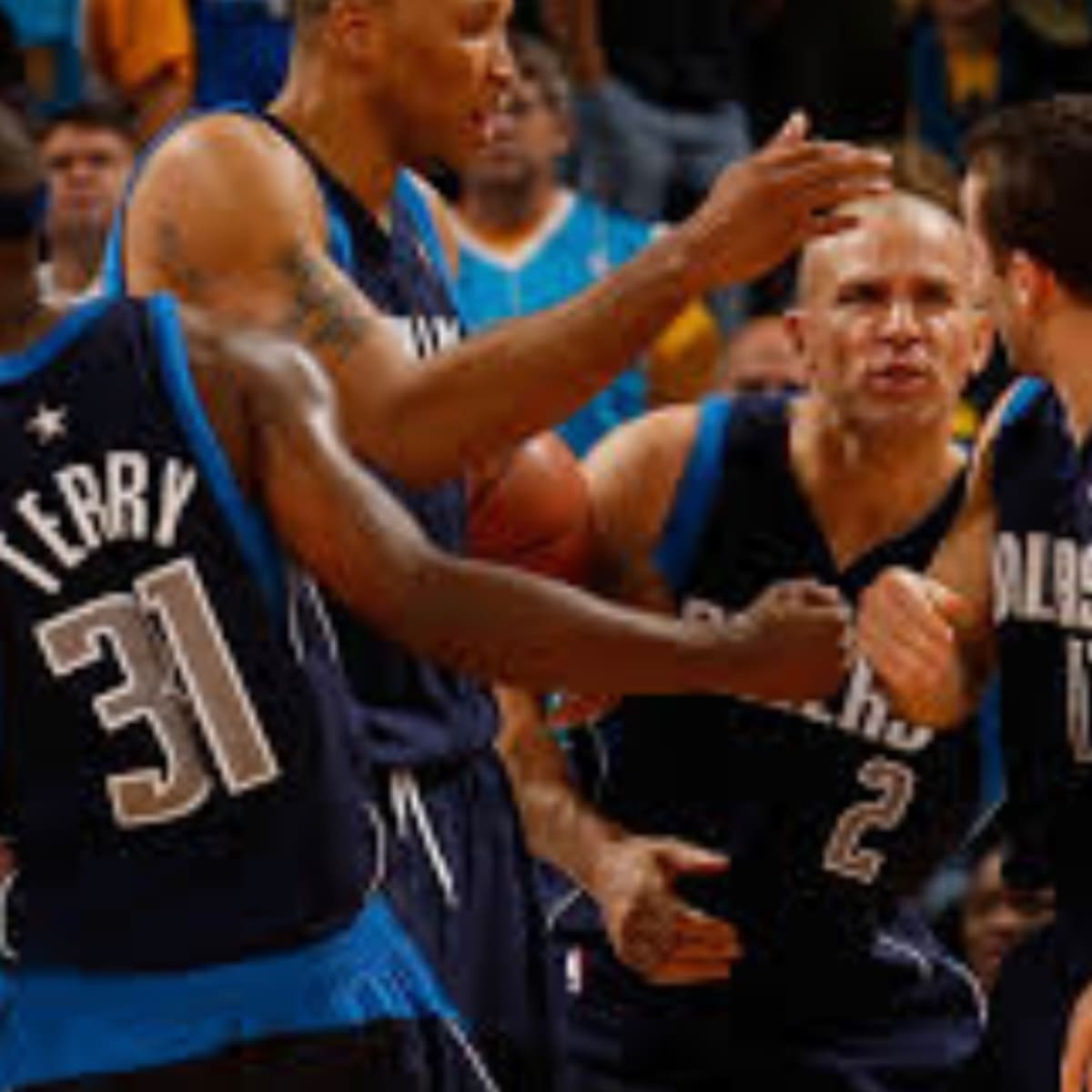 Dirk Nowitzki, Jason Terry, & Jason Kidd with the 2011 NBA