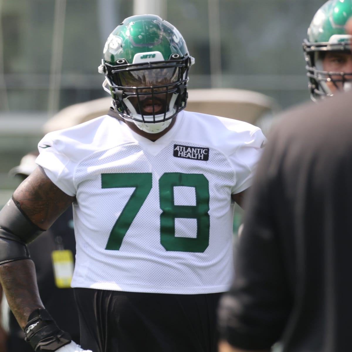 Jets training camp: New York's tackle Morgan Moses embracing role