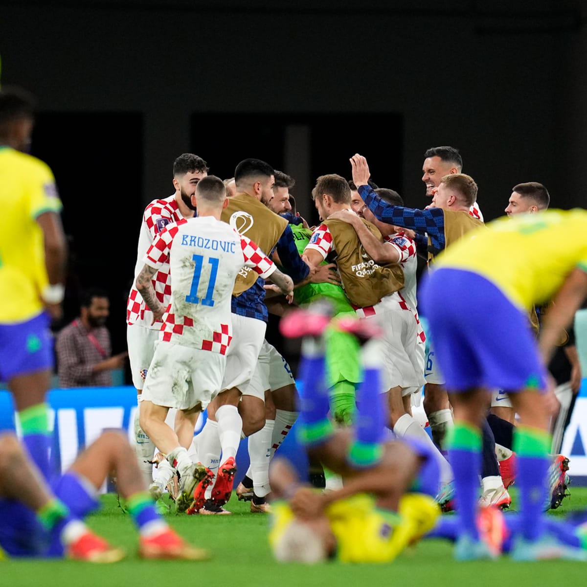 Dominik Livakovic stands tall as Croatia oust favourites Brazil on  penalties to reach semifinals