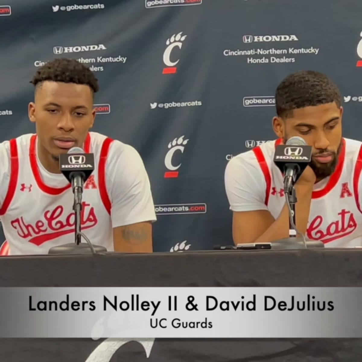 Landers Nolley/David DeJulius Miami Postgame - All Bearcats