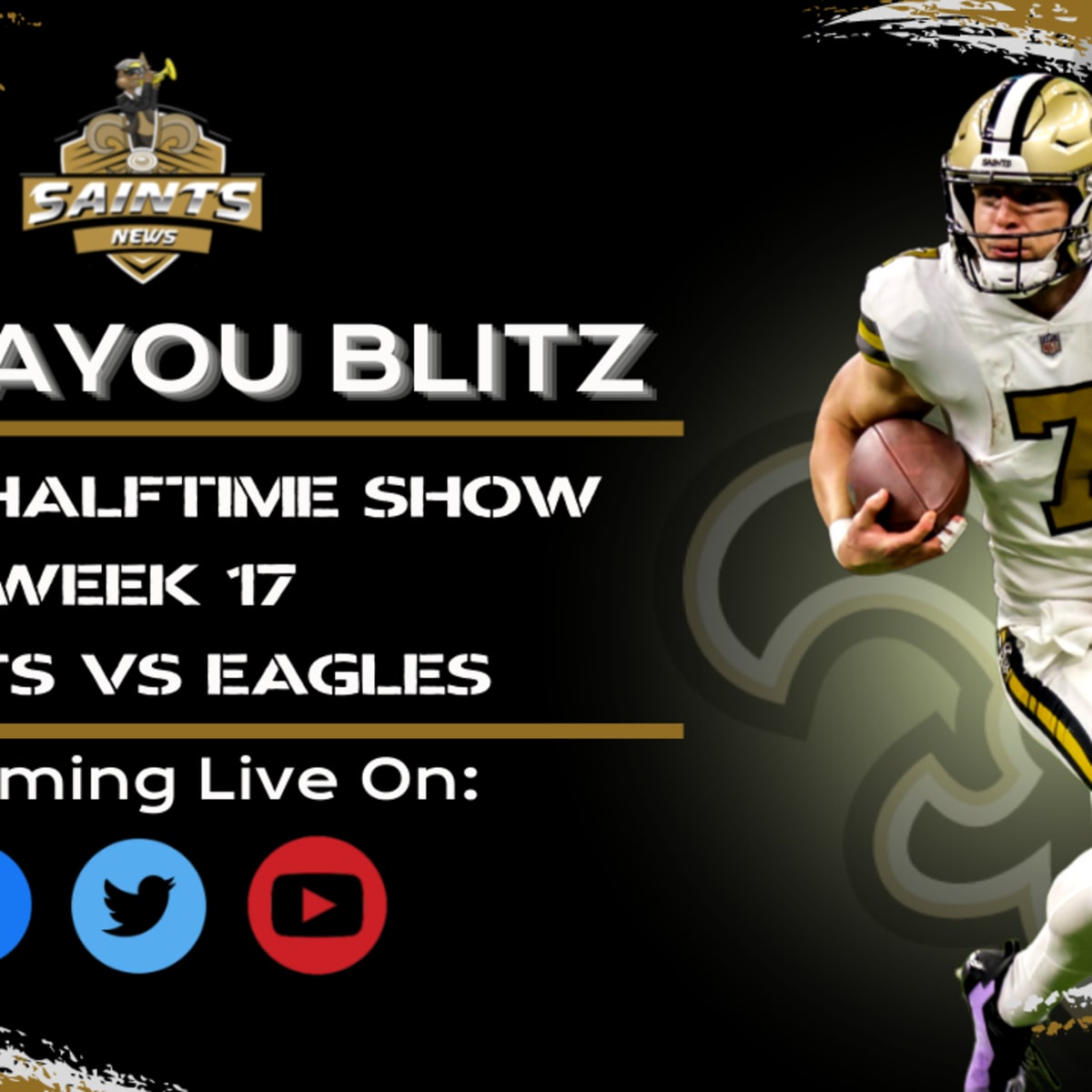 saints and eagles game live