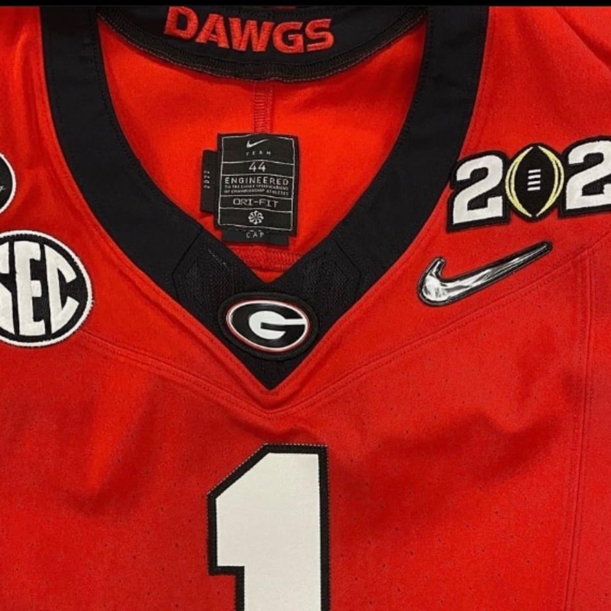 Georgia Bulldogs Home Uniform - NCAA Division I (d-h) (NCAA d-h
