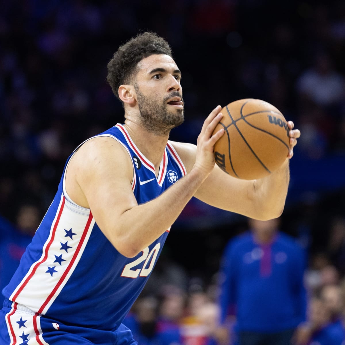 Georges Niang Philadelphia 76ers Player-Issued #20 White City Jersey from  the 2022-23 NBA Season