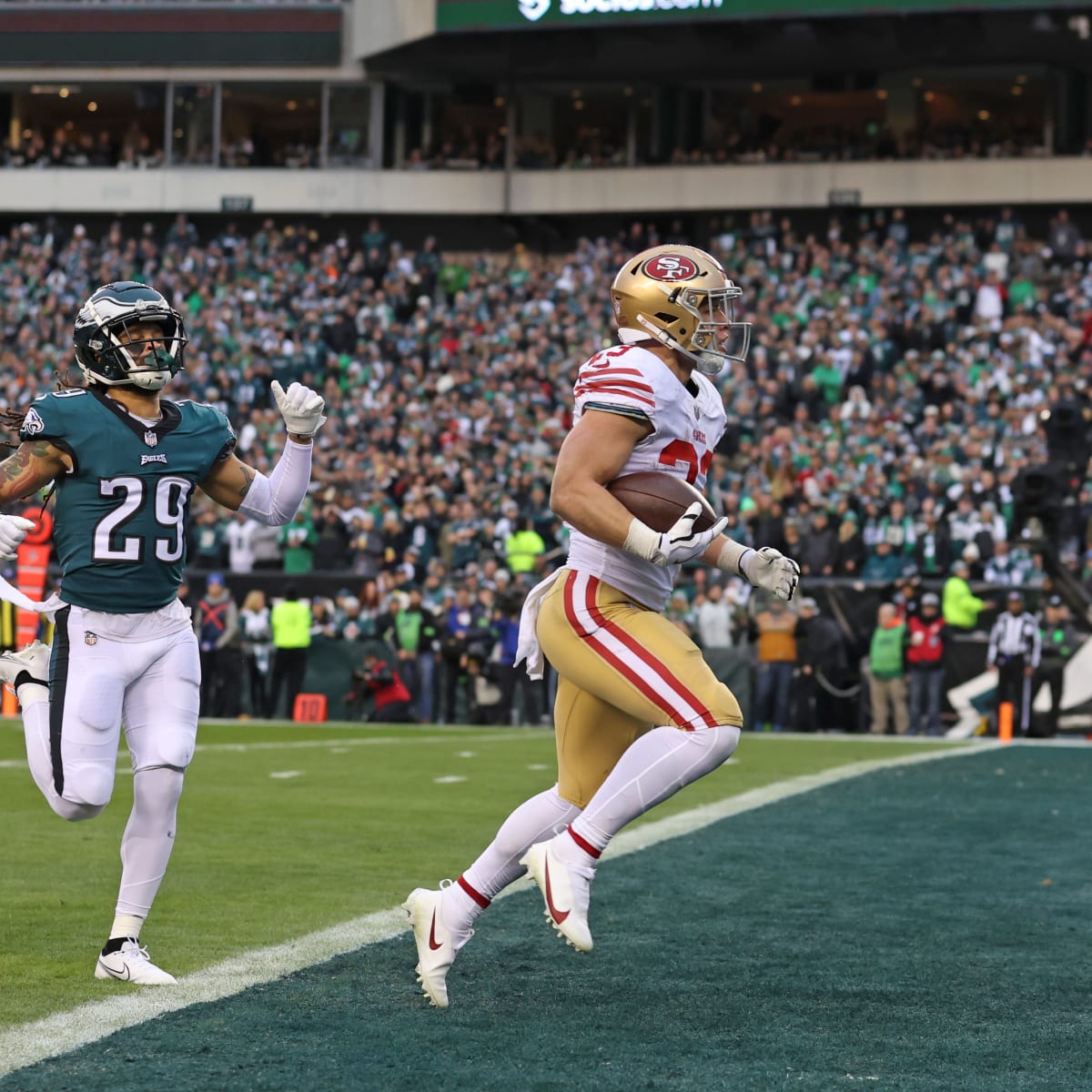Christian McCaffrey and San Francisco 49ers fall to Philadelphia Eagles in  NFC Championship - Sports Illustrated All Cardinal News, Analysis and More