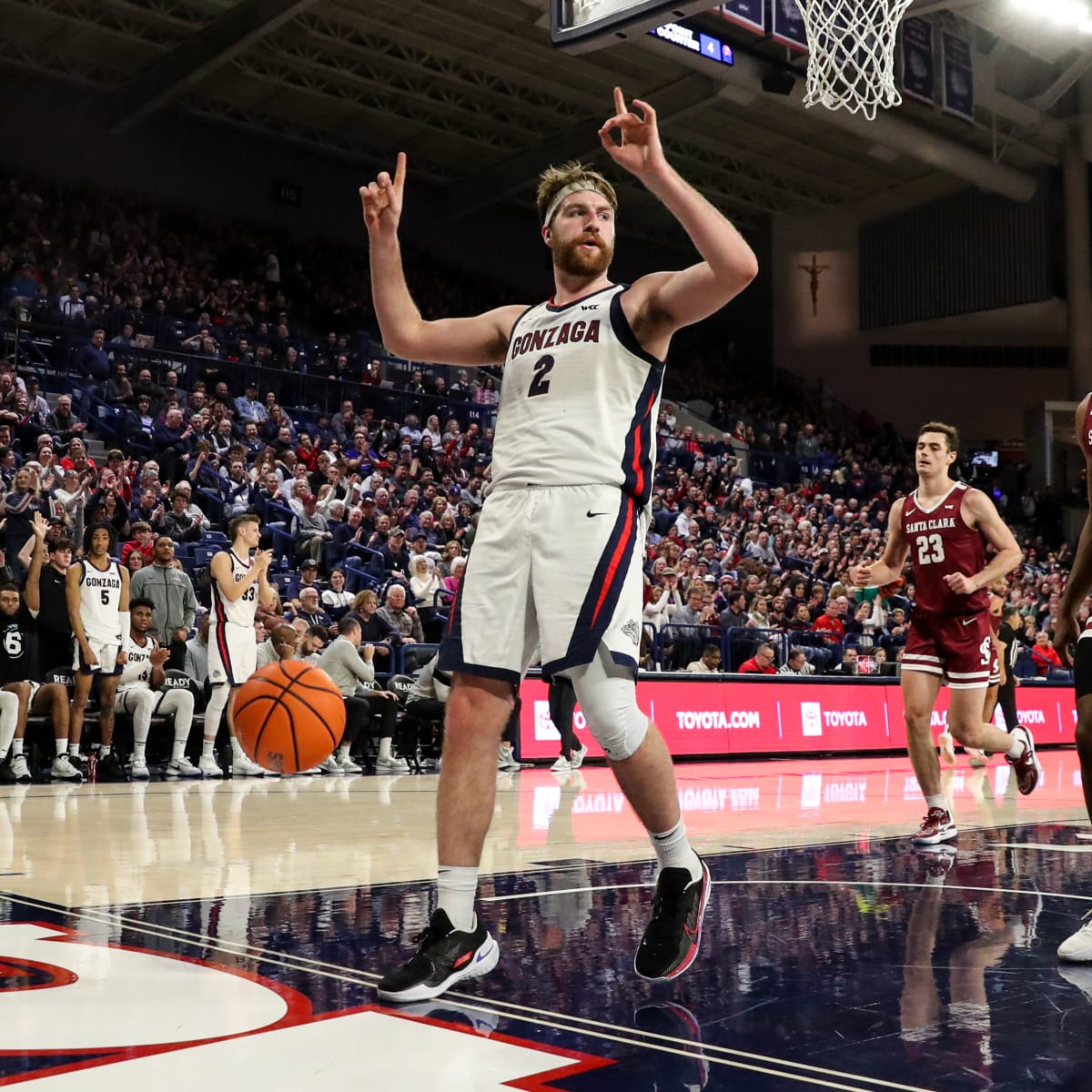 Drew Timme Becomes Zags' All-Time Scoring Leader vs. St. Mary's