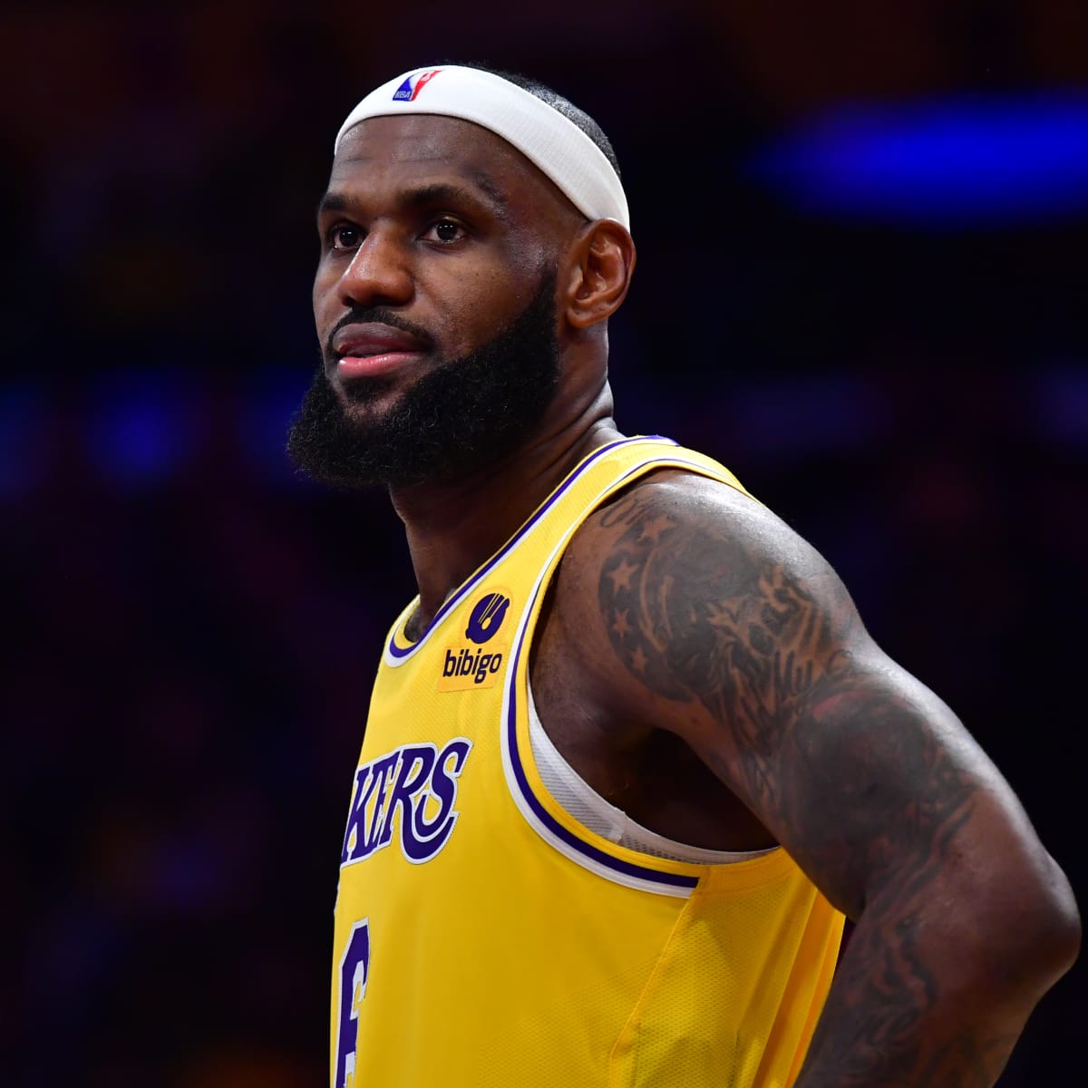 LeBron James Shares First Photo in Lakers Jersey