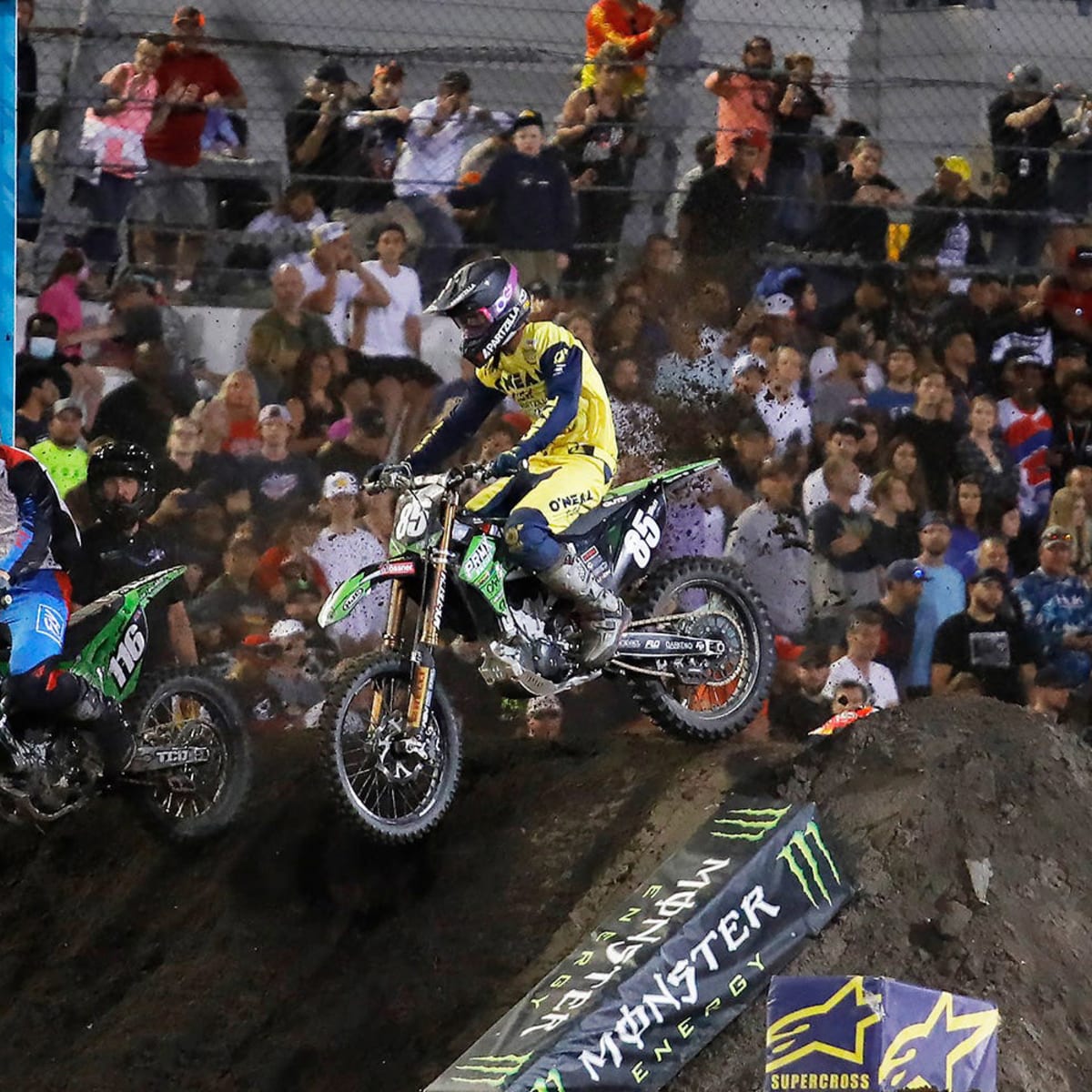 A racing fan won a contest to design supercross courses