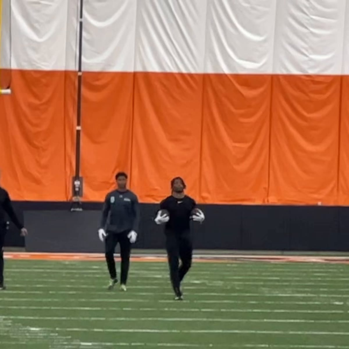 Tre Tucker Catching Punts At UC Pro Day - All Bearcats