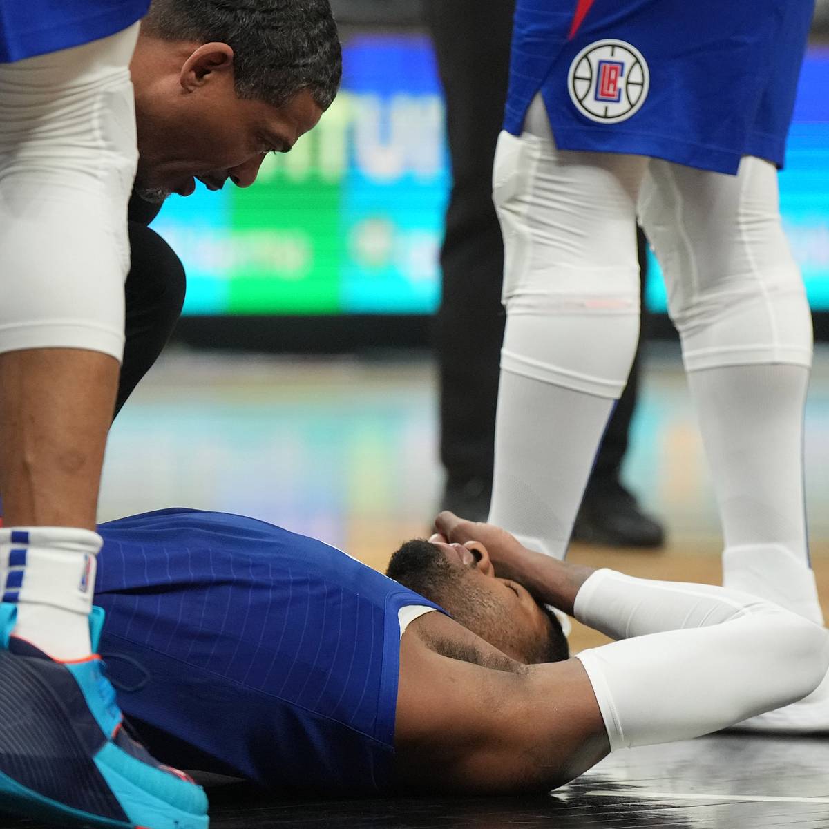 Paul George Injury Close Up