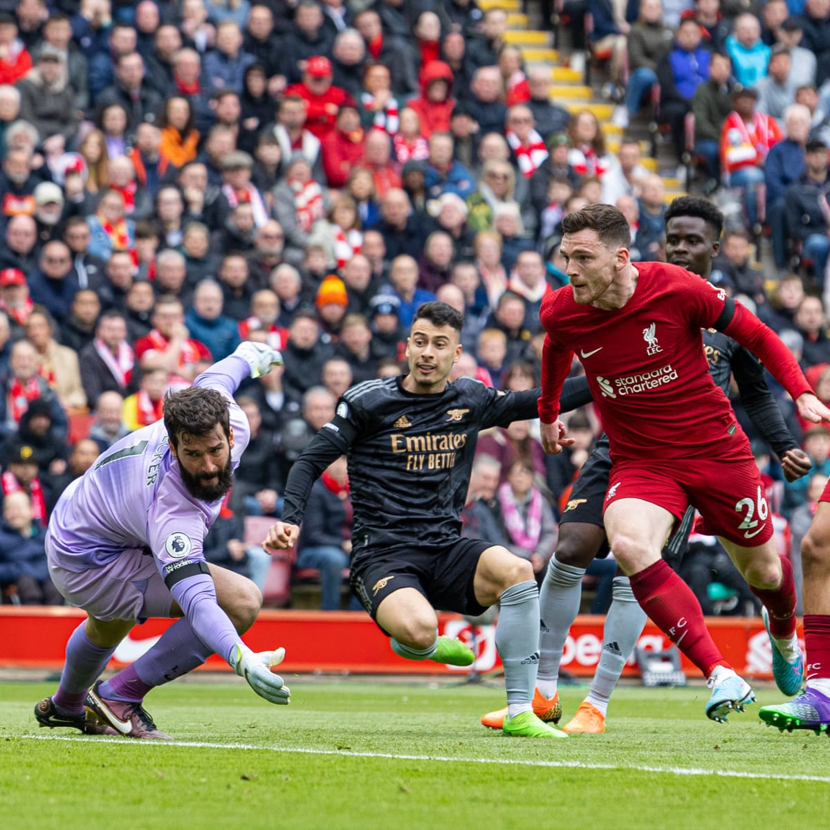 Watch Gabriel Martinelli goal for Arsenal vs Liverpool at Anfield