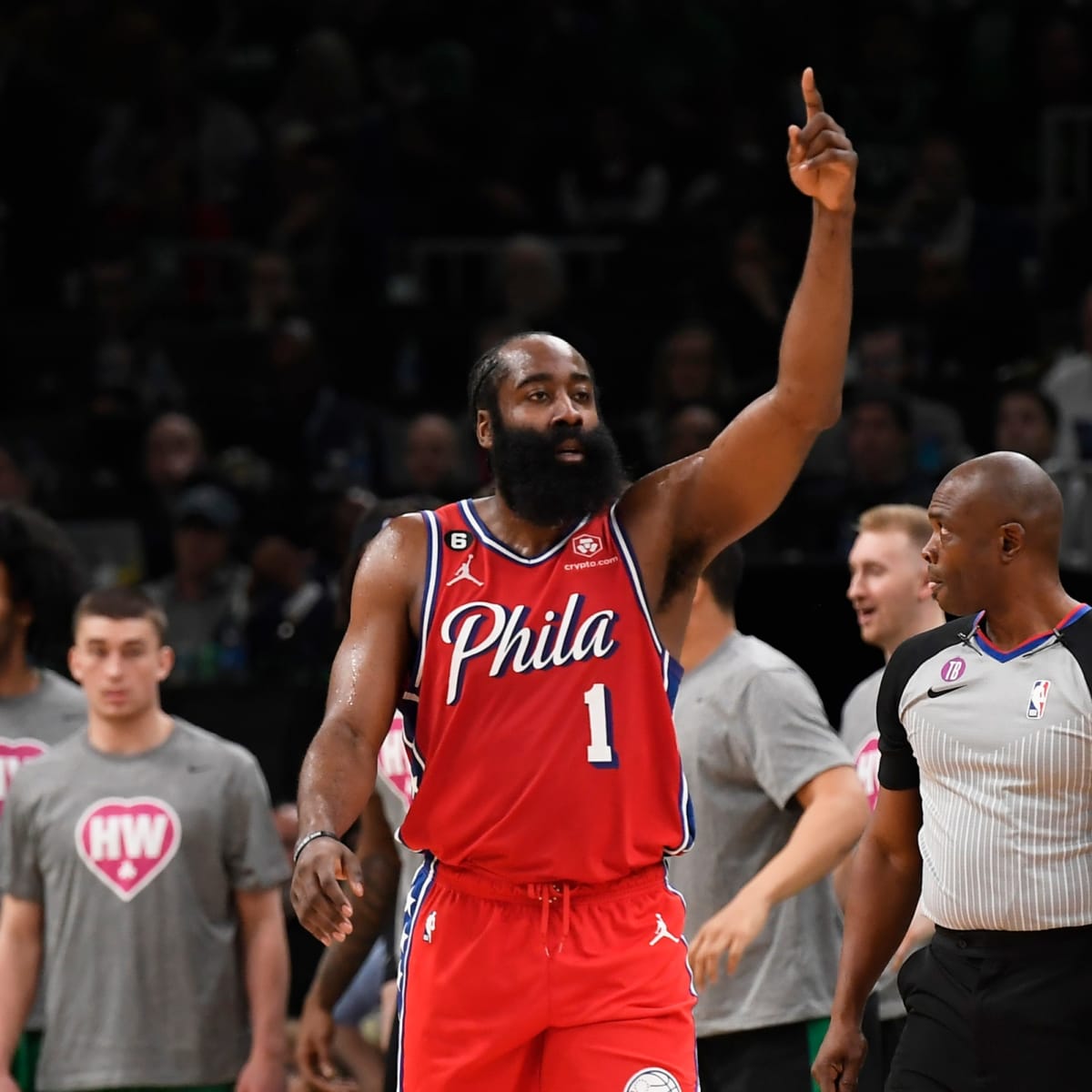 James Harden Connected With Sixers Legend Allen Iverson at All-Star Game -  Sports Illustrated Philadelphia 76ers News, Analysis and More