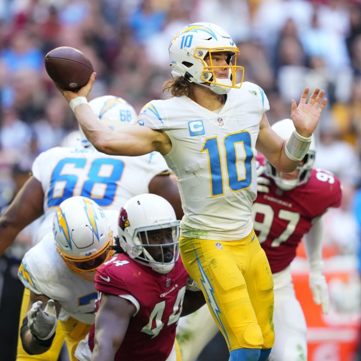 Chargers News: PFF Analyst Predicts Justin Herbert as Fourth QB to Surpass  50+ Touchdown Threshold - Sports Illustrated Los Angeles Chargers News,  Analysis and More