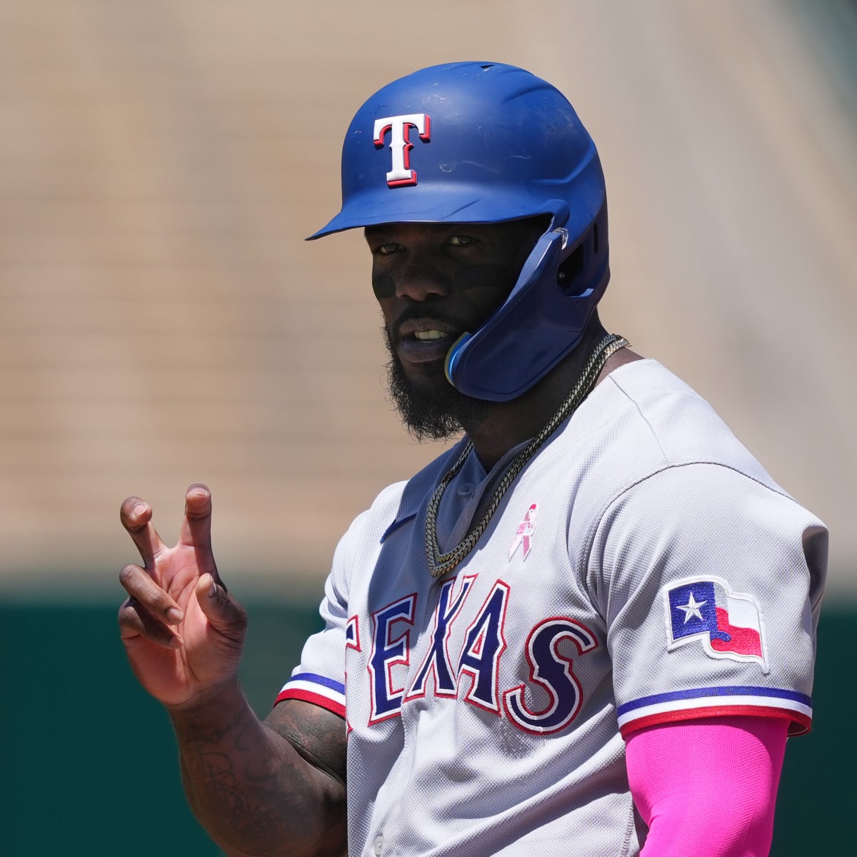 Peters Hits 2 HRs, Allard Ends Skid as Rangers Beat A's 7-4 – NBC 5  Dallas-Fort Worth