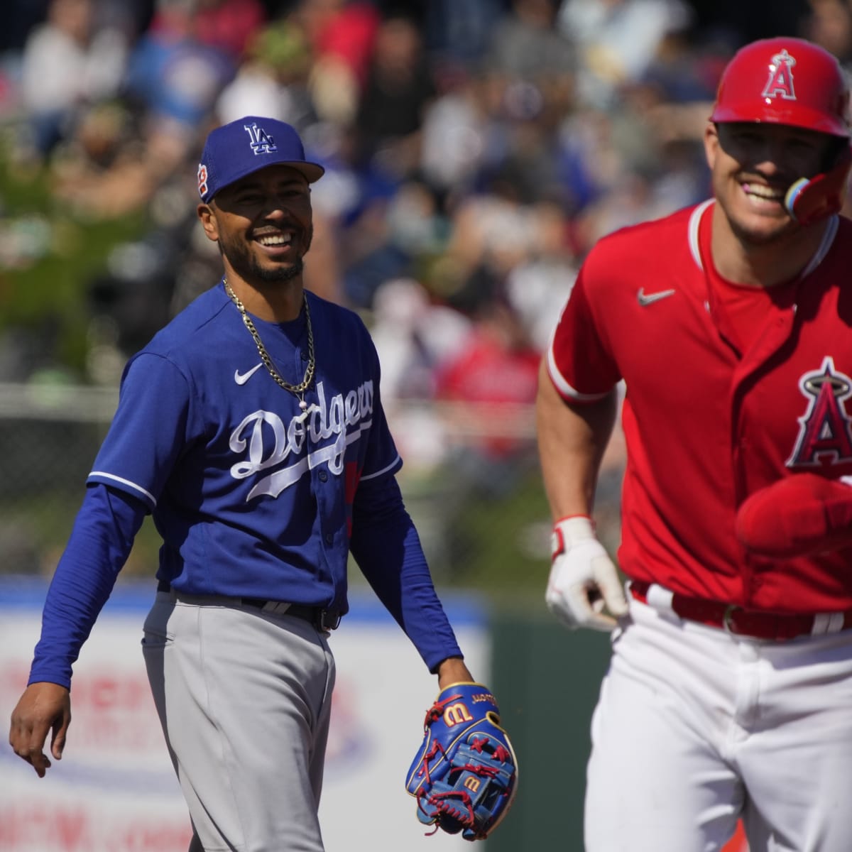 Dodgers News: Mookie Betts Swaps Jerseys With Angels Superstar Mike Trout -  Inside the Dodgers