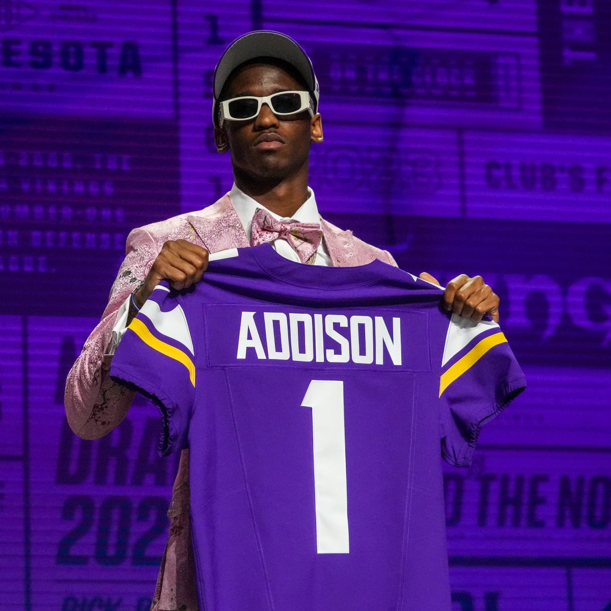 Vikings rookie Jordan Addison loves to run a post route. Fittingly, he  scored a touchdown on it.