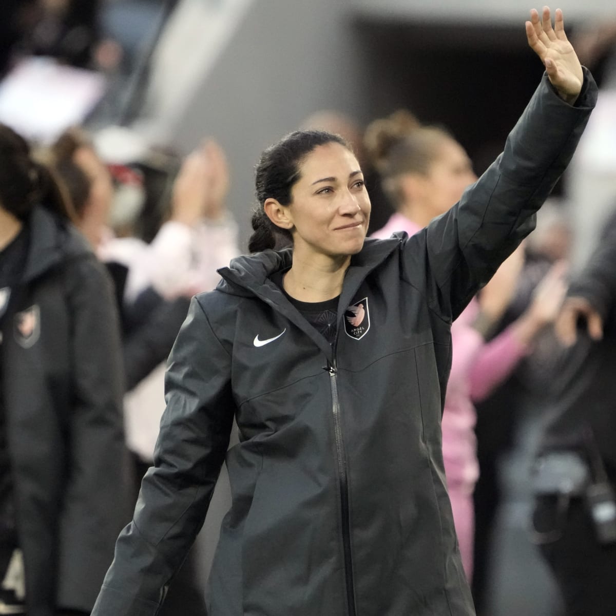 Christen Press leaves Angel City match with knee injury