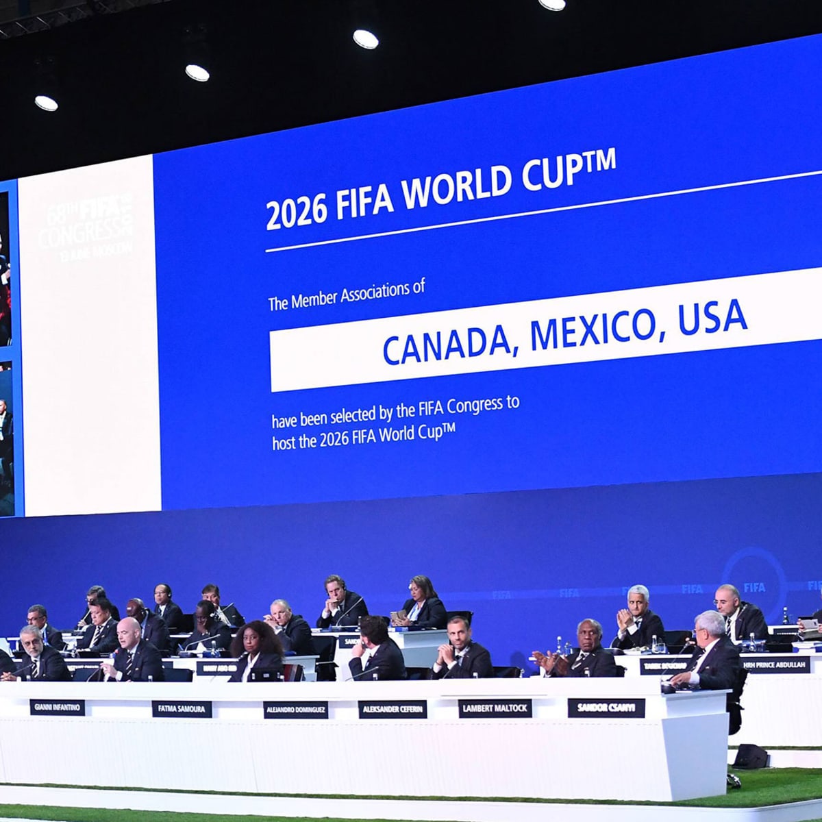 U.S., Mexico and Canada to host 2026 World Cup