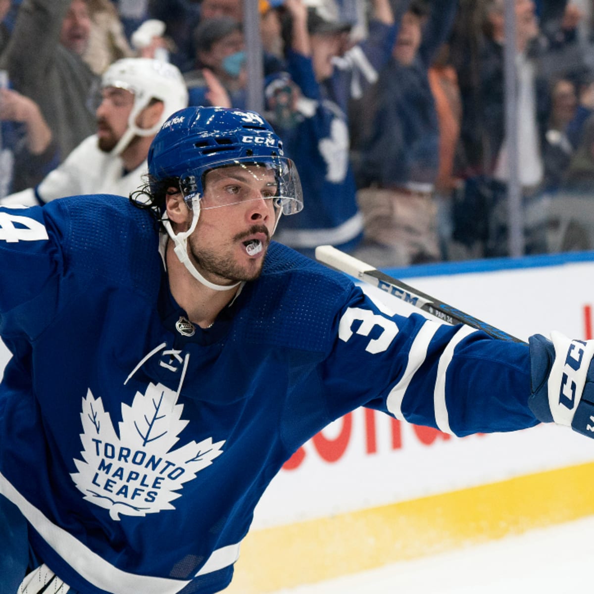 Auston Matthews 💙🥰💙  Toronto maple leafs hockey, Maple leafs hockey,  Matthews