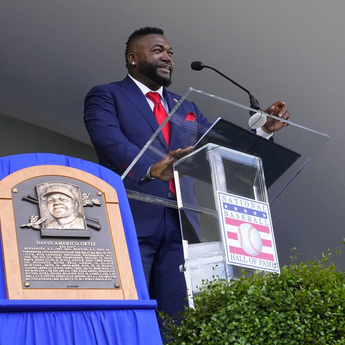 Big Papi admits to being a little floppy on induction speech