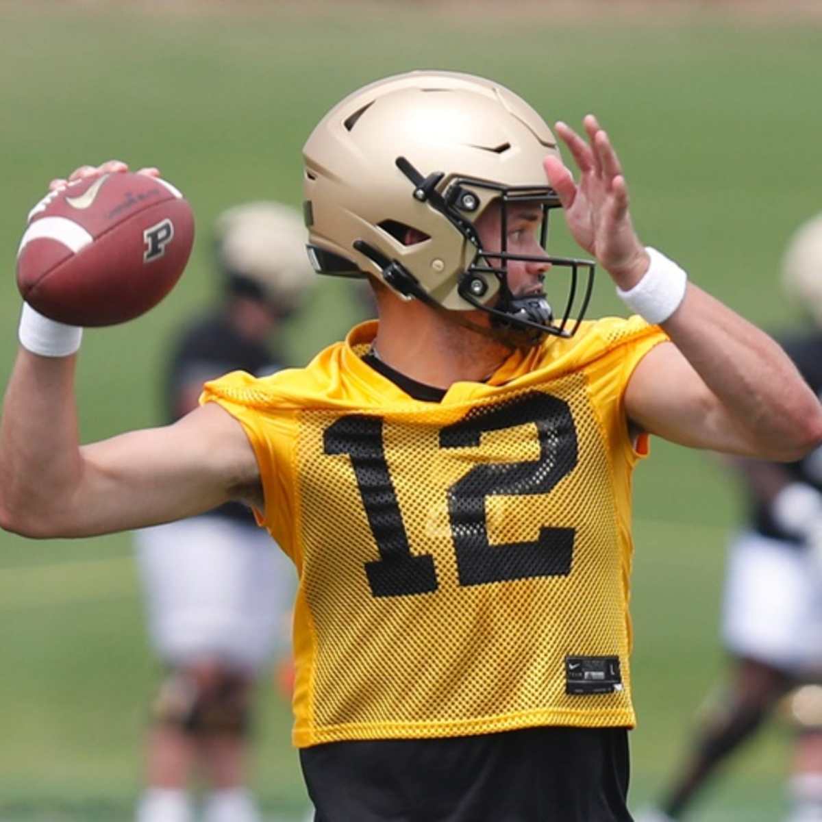 Austin Burton Pushes Aidan O Connell Through Friendly Competition In Purdue Fall Camp Sports Illustrated Purdue Boilermakers News Analysis And More
