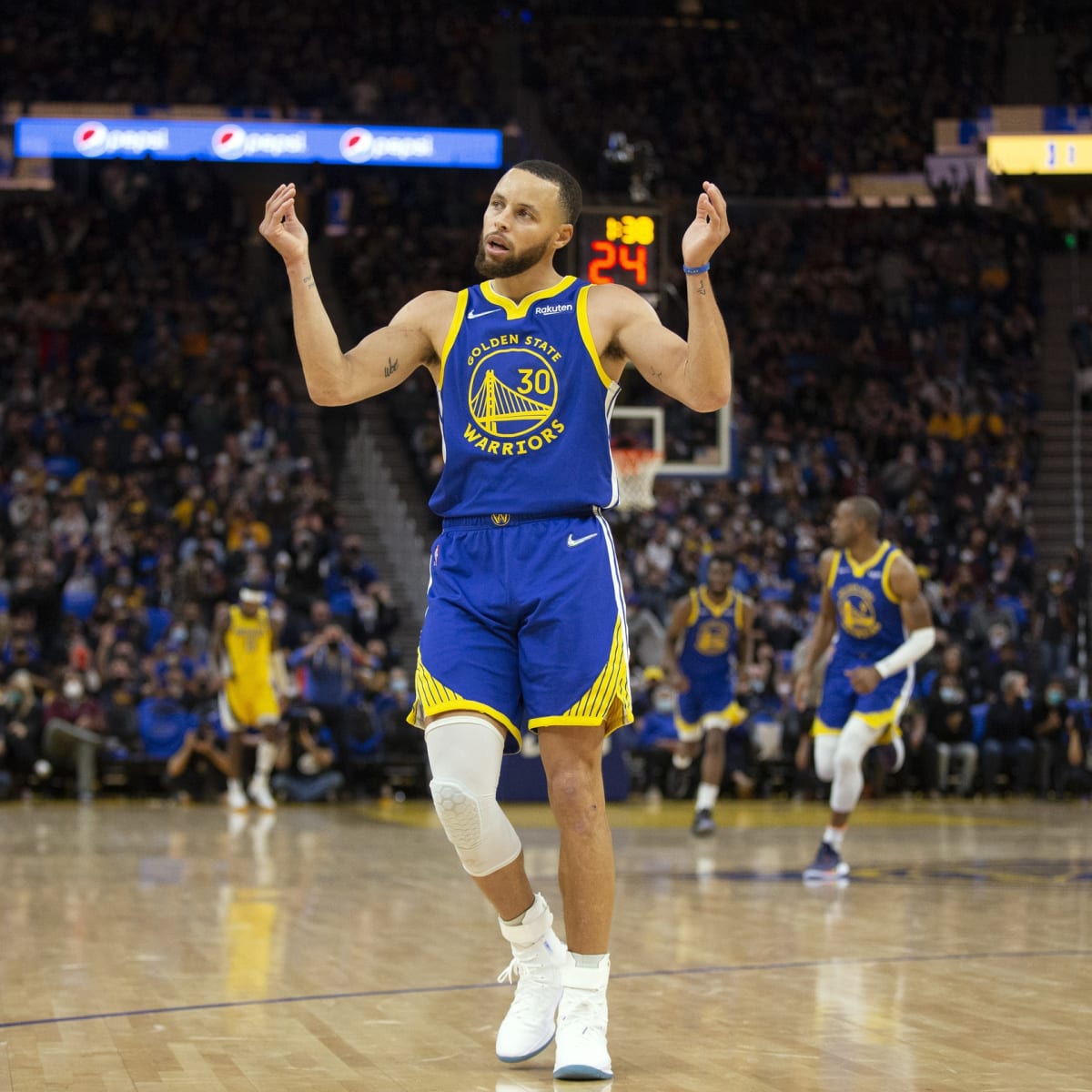 WATCH: Warriors star Steph Curry drops savage 'light the beam' reaction  after ending Kings' season in style