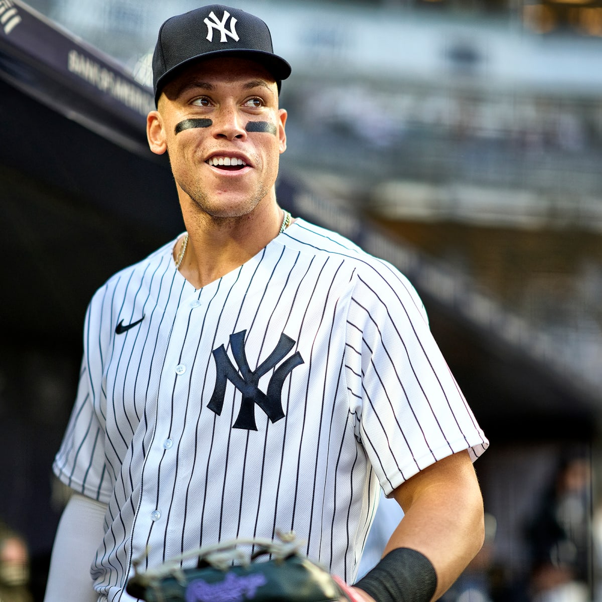 Getting close to Aaron Judge at Yankee Stadium 