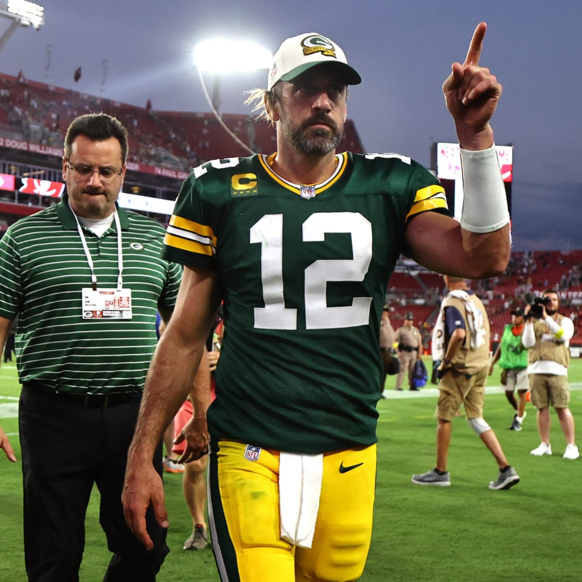 Aaron Rodgers Explains Viral Jumbotron Quote After Bucs Win - Sports  Illustrated