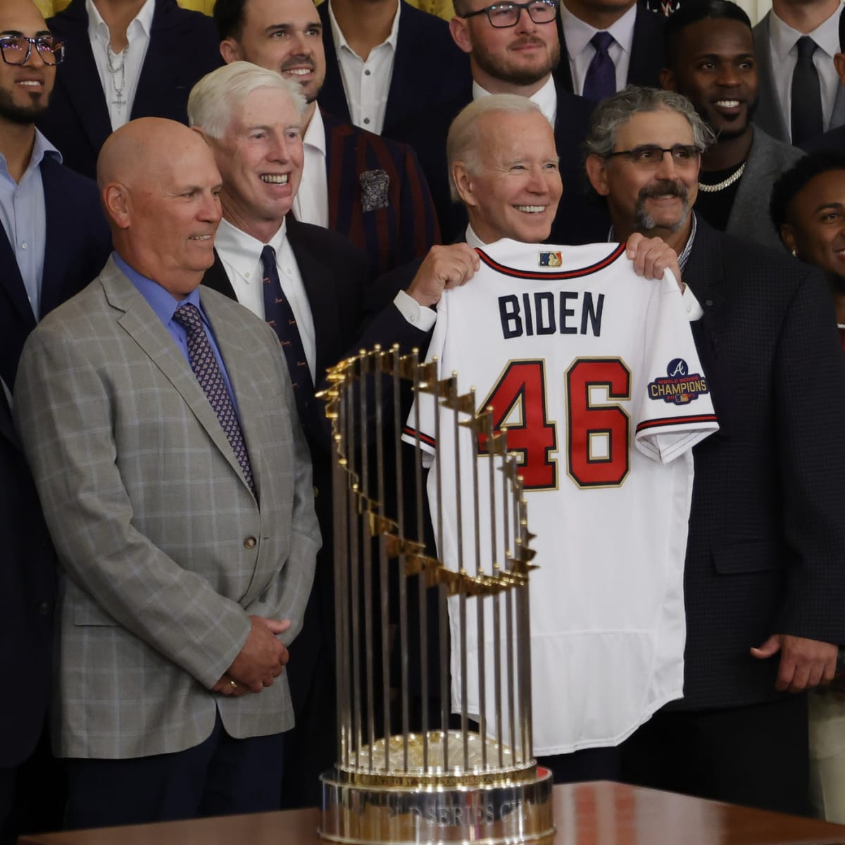 WATCH: Atlanta Braves Visit White House to Celebrate 2021 World Series -  Fastball