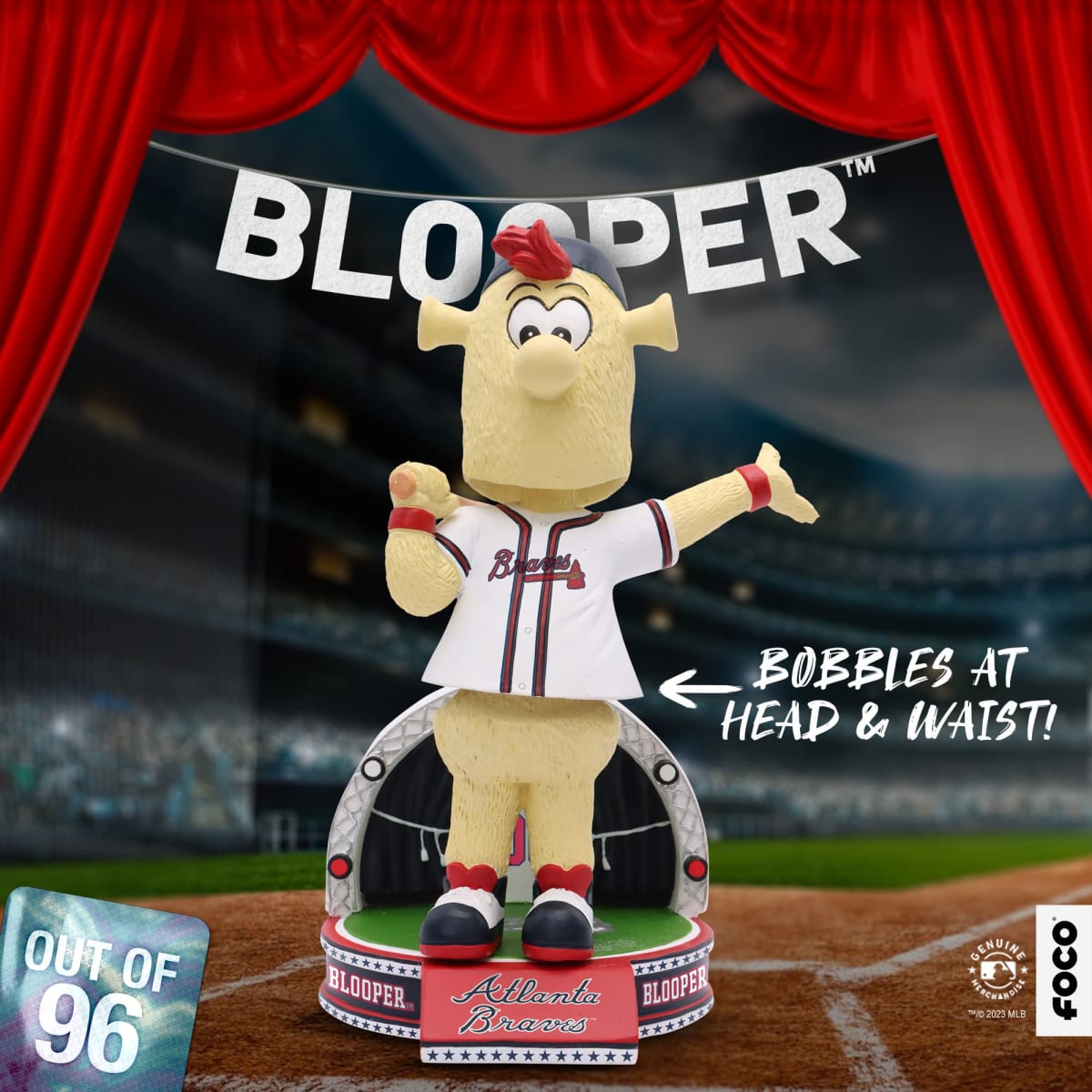 FOCO adds a new Atlanta Braves Blooper Mascot Belly Bobblehead