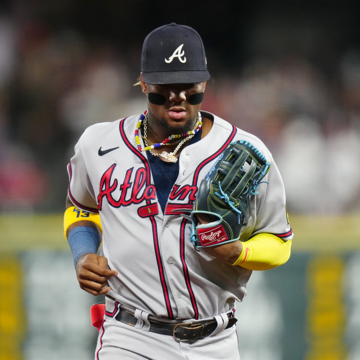 Acuna leaves Braves game with apparent left ankle injury