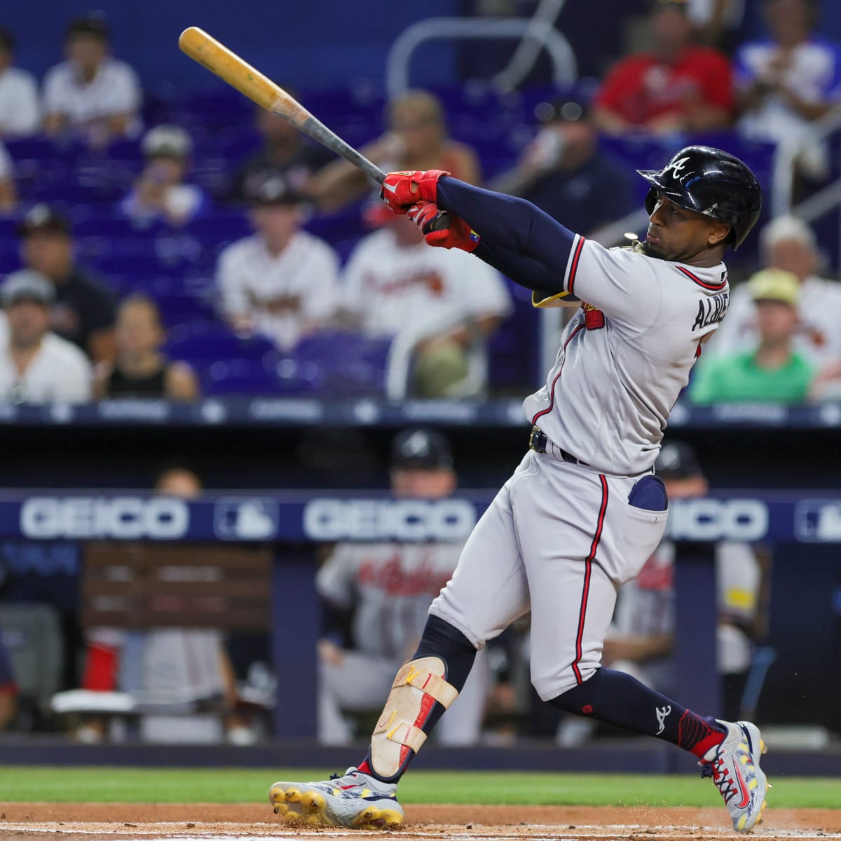 WATCH: Ozzie Albies gets the Braves going with a long homer