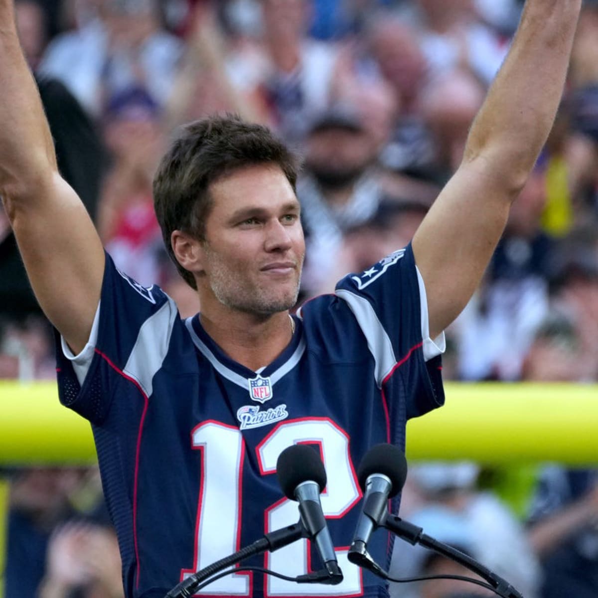 Patriots' quarterback Tom Brady almost had a different jersey number