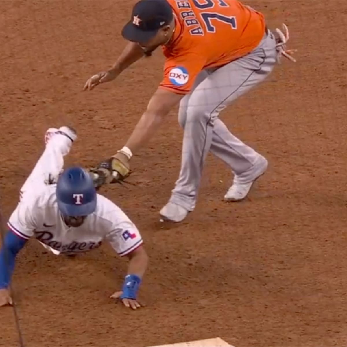 Rangers' Marcus Semien Was Bizarrely Tagged Out By the Batting