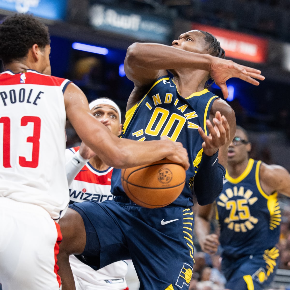 Washington Wizards Jordan Poole Having a Huge First Half, Lead Indiana  Pacers 69-55 - Sports Illustrated Washington Wizards News, Analysis and More