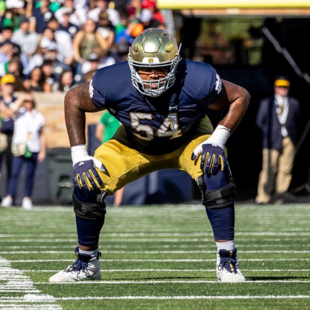 Notre Dame OL Blake Fisher Is Focused On Building A Dominant Game With A  New Look Body - Sports Illustrated Notre Dame Fighting Irish News, Analysis  and More
