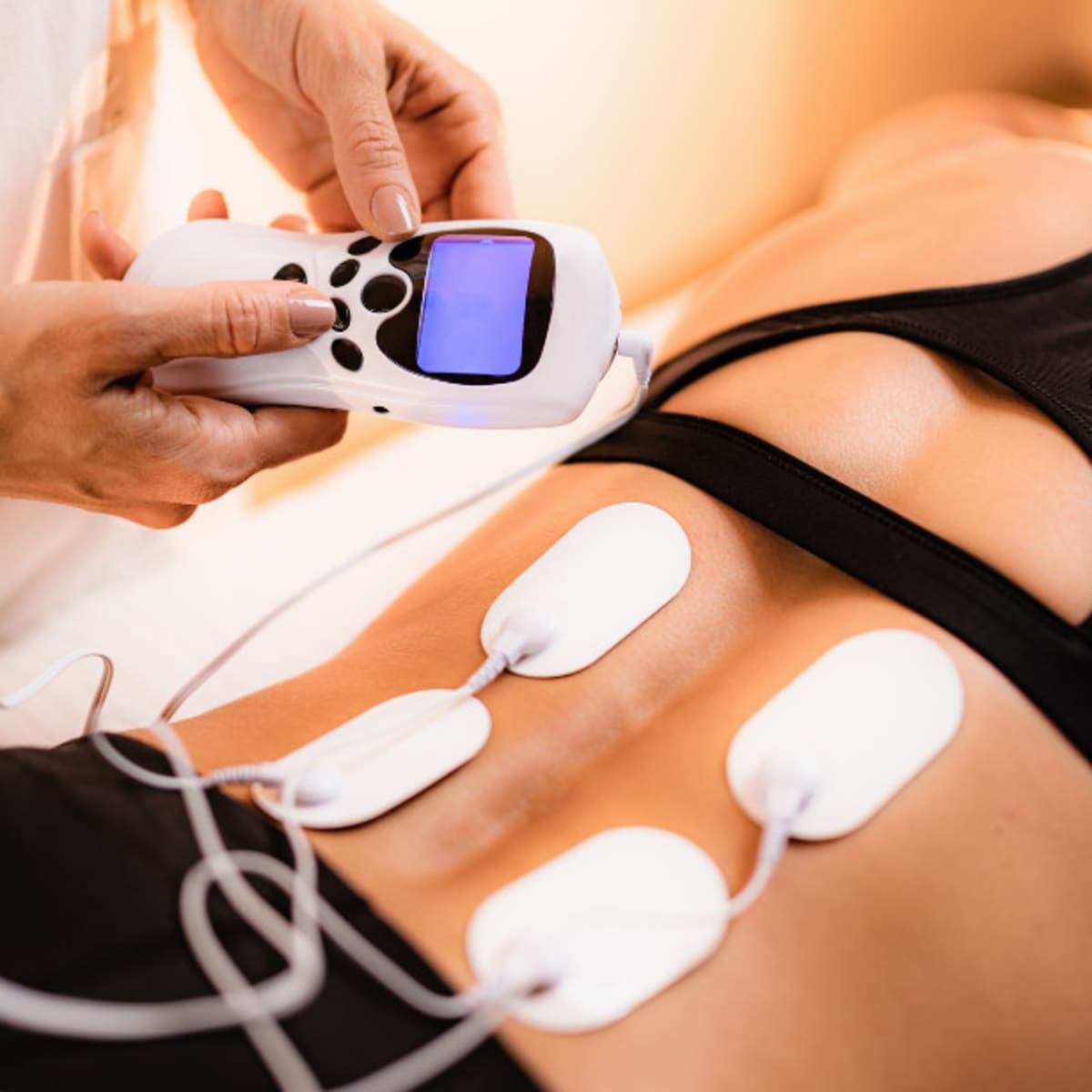 iReliev Wireless TENS + EMS Therapeutic Wearable System Wireless TENS Unit  + Muscle Stimulator Combination for Pain Relief, Arthritis, Muscle