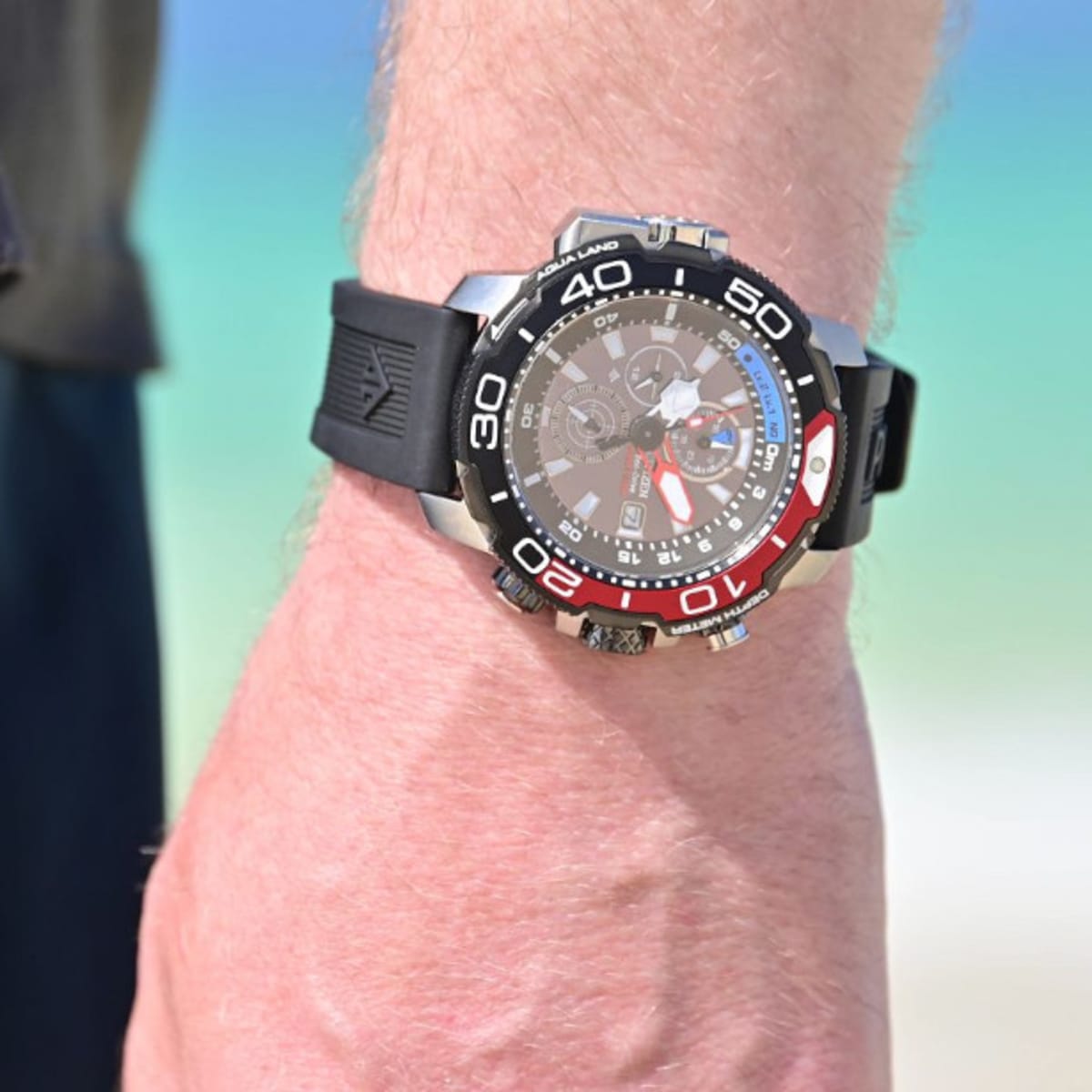 Geckota Sea Hunter Dive Watch - Blue Bezel-nttc.com.vn