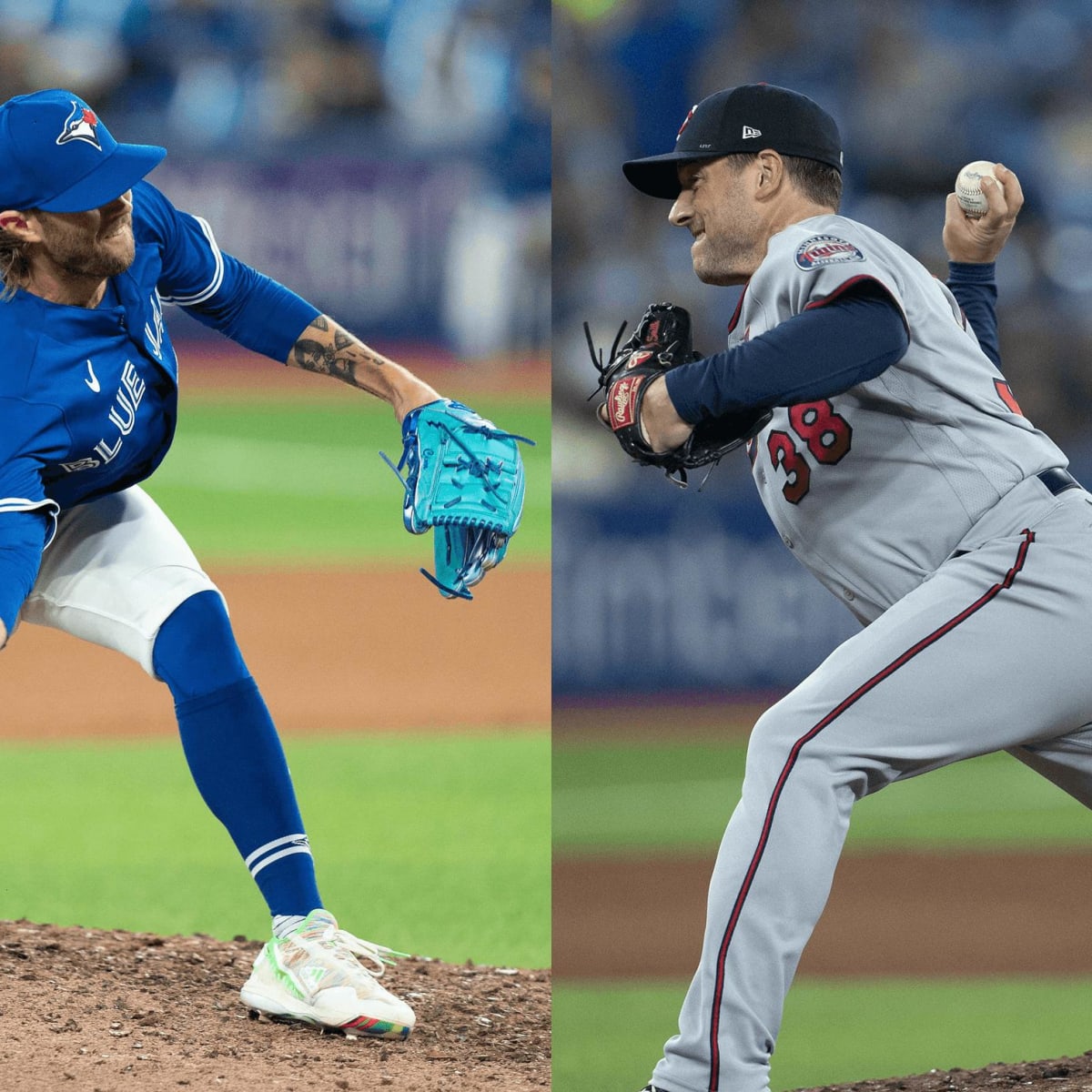 Blue Jays reliever Adam Cimber and Joe Smith on sidearmers and