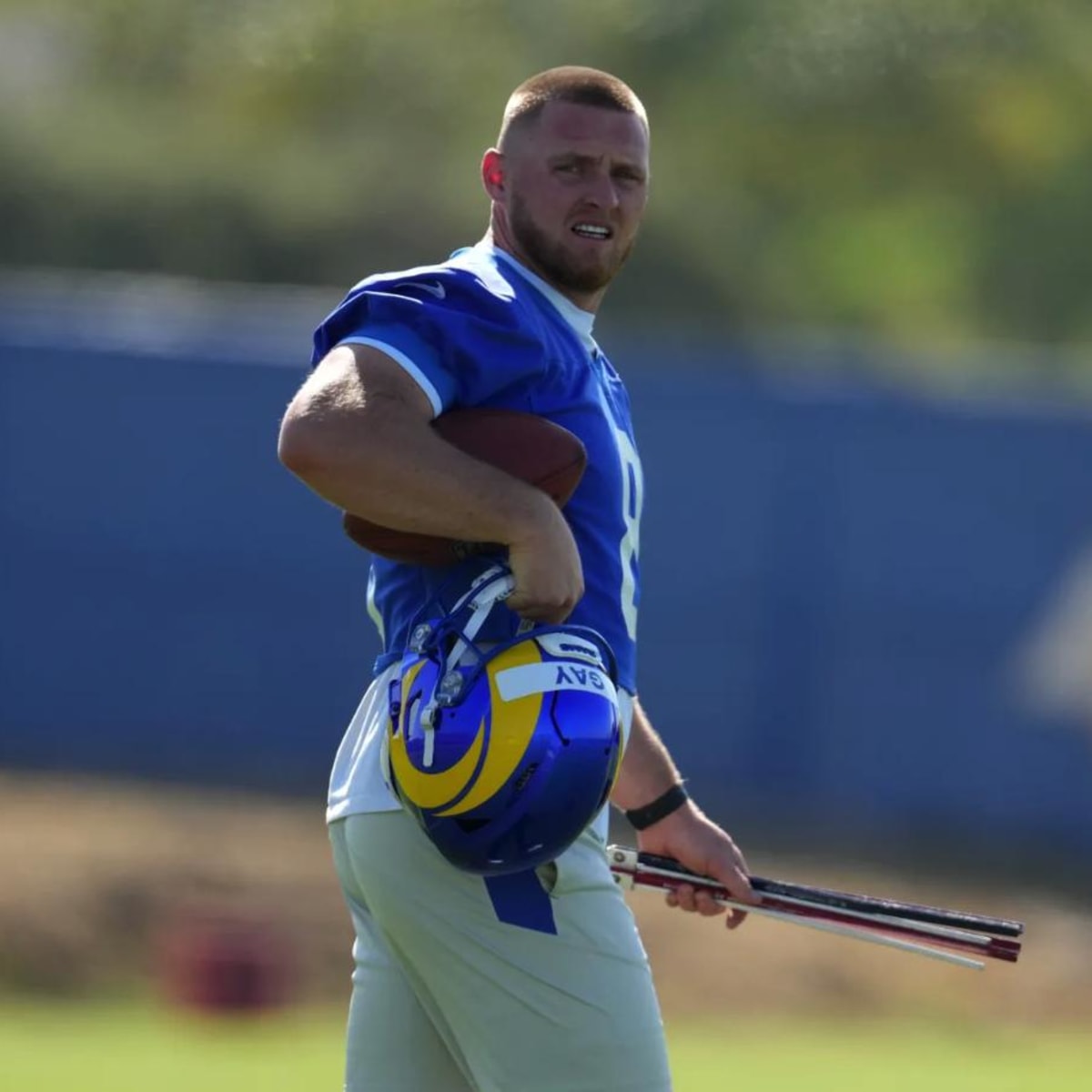 LOOK: Los Angeles Rams K Matt Gay Lampoons NFL Uniform Rules